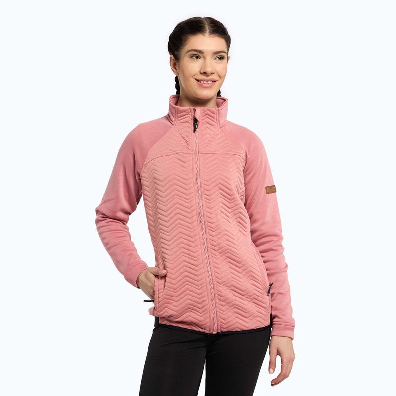 Felpa ROXY Limelight Zip Through donna, rosa polveroso