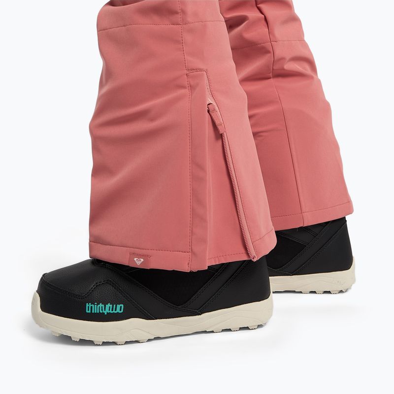 Pantaloni da snowboard donna ROXY Creek dusty rose 5
