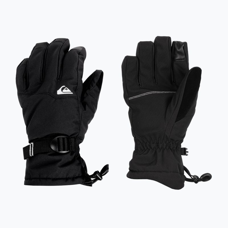 Guanti da snowboard Quiksilver da uomo Mission nero