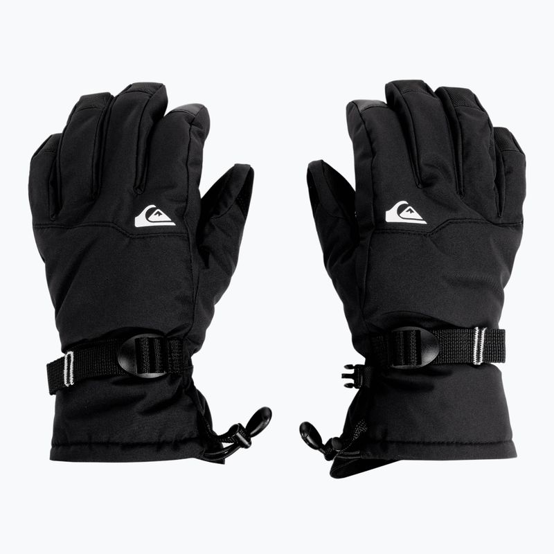 Guanti da snowboard Quiksilver da uomo Mission nero 3
