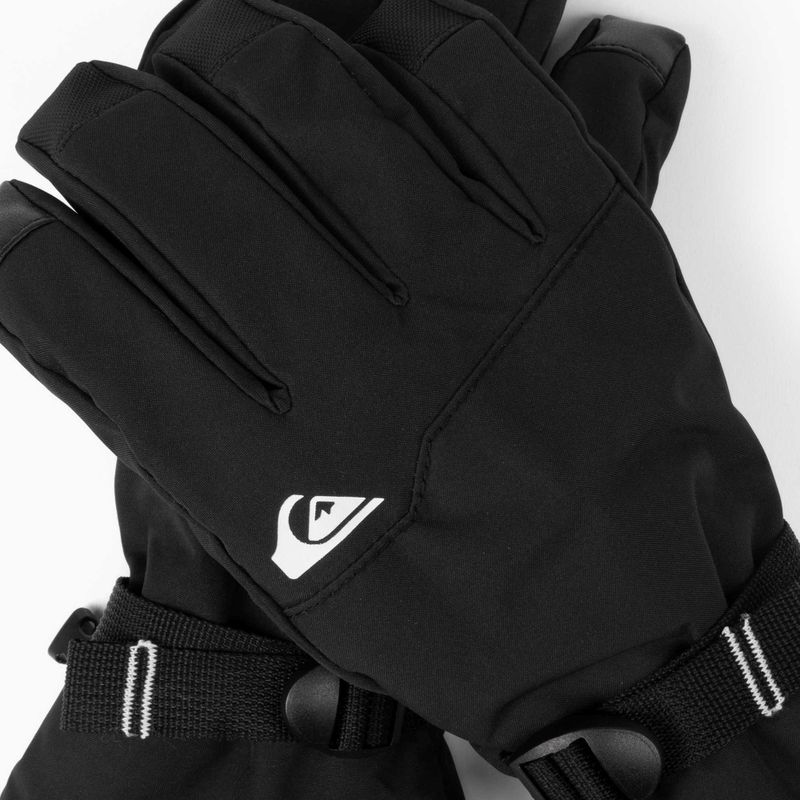 Guanti da snowboard Quiksilver da uomo Mission nero 4