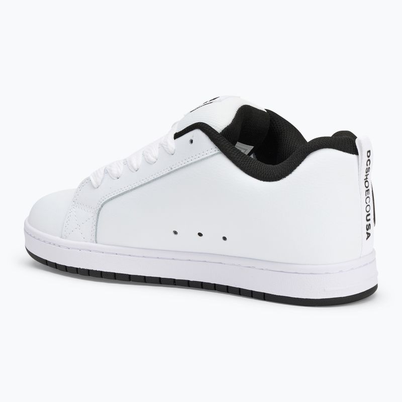 DC Court Graffik scarpe da uomo bianco / nero / nero 3
