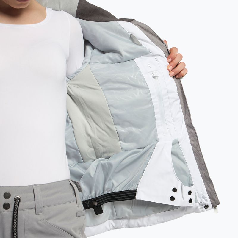 Giacca da snowboard donna ROXY Dakota bianco brillante 12
