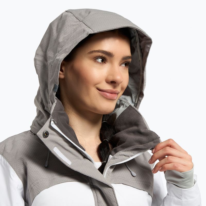 Giacca da snowboard donna ROXY Dakota bianco brillante 5