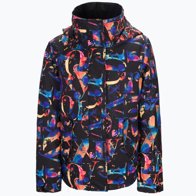 Giacca da snowboard per bambini ROXY Jetty Girl true black magic carpet