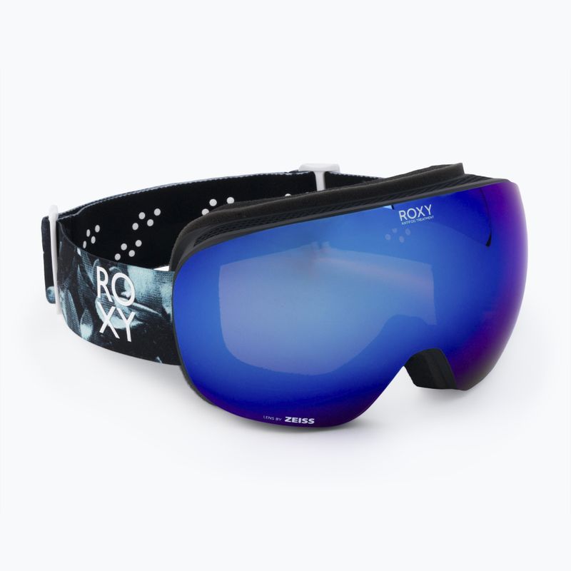 Maschere da snowboard da donna ROXY Popscreen Cluxe J true black akio/sonar ml revo blue