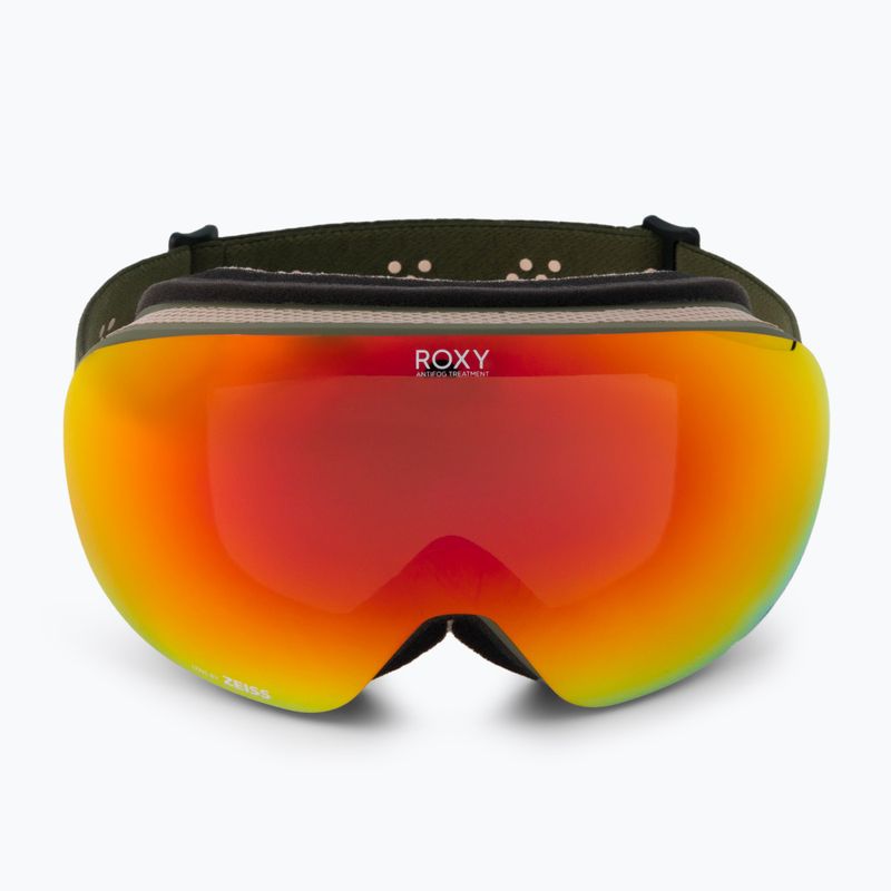 Maschere da snowboard da donna ROXY Popscreen Cluxe J burnt olive/sonar ml revo red 2