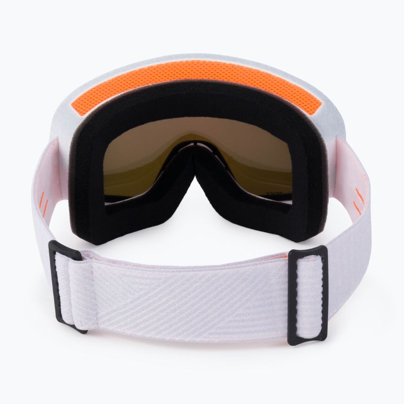 Occhiali da snowboard da donna ROXY Feenity Color Luxe bianco brillante/sonar ml rosso revo 3