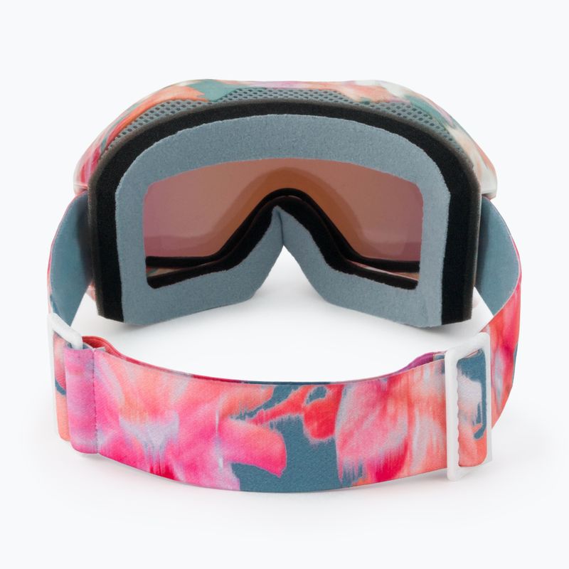 Occhiali da snowboard da donna ROXY Sunset ART J stone blue jorja/amber rose ml blue 3