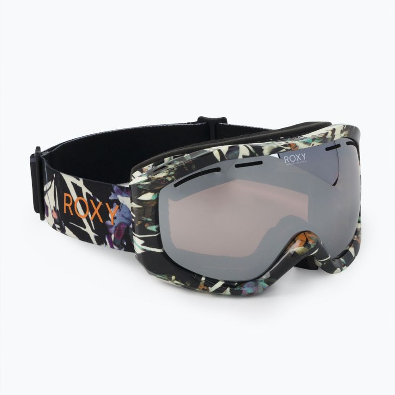 Occhiali da snowboard da donna ROXY Sunset ART J true black superlights /amber rose ml super silver