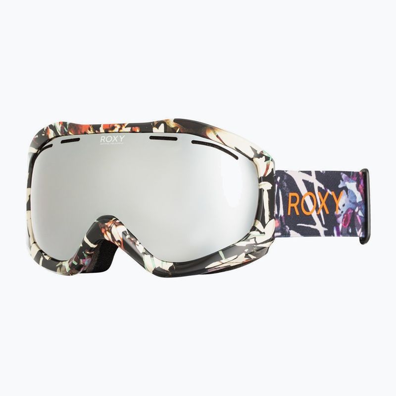 Occhiali da snowboard da donna ROXY Sunset ART J true black superlights /amber rose ml super silver 5