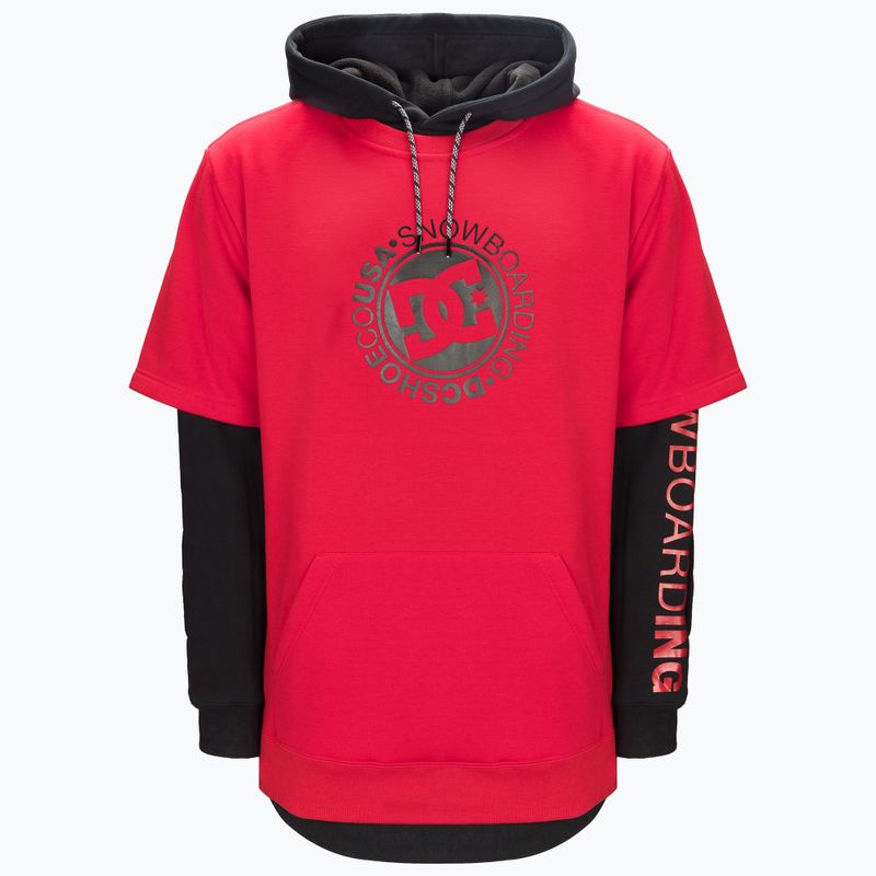 Felpa da snowboard DC Dryden racing red da uomo