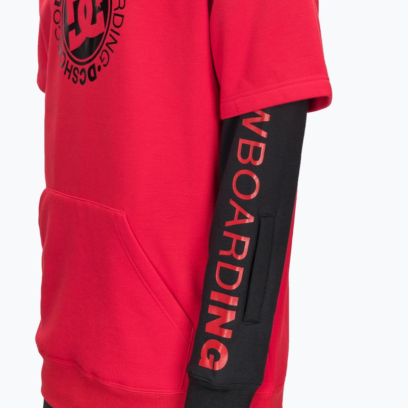 Felpa da snowboard DC Dryden racing red da uomo 4