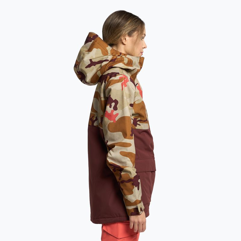 Giacca da snowboard donna DC Cruiser woodland camo overcast 3
