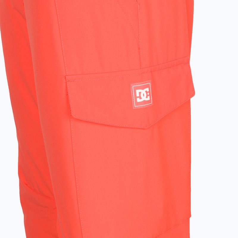Pantaloni da snowboard donna DC Nonchalant hot coral 9