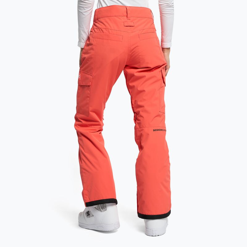 Pantaloni da snowboard donna DC Nonchalant hot coral 4
