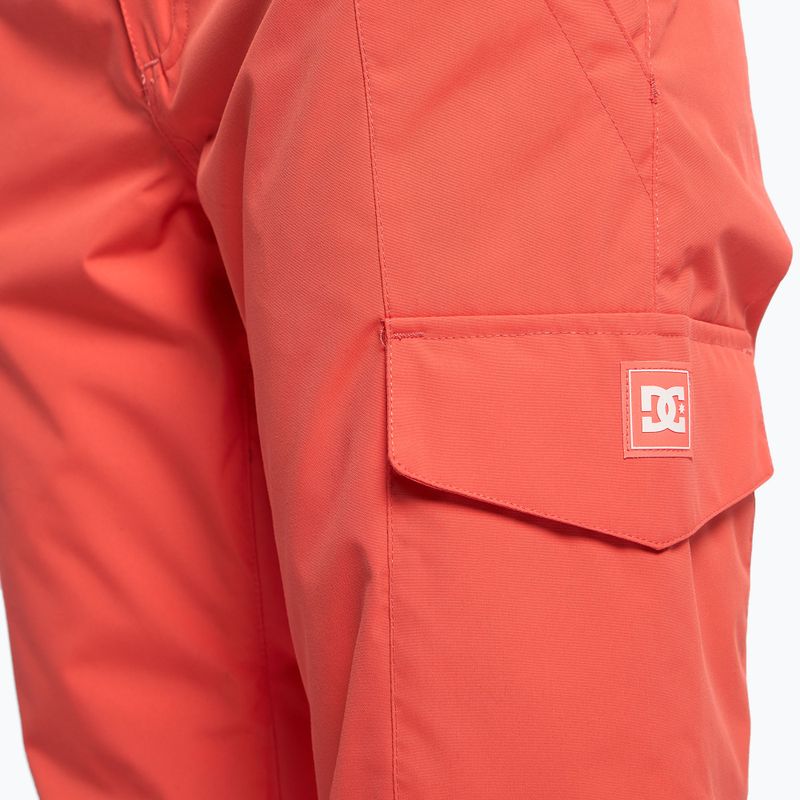 Pantaloni da snowboard donna DC Nonchalant hot coral 5