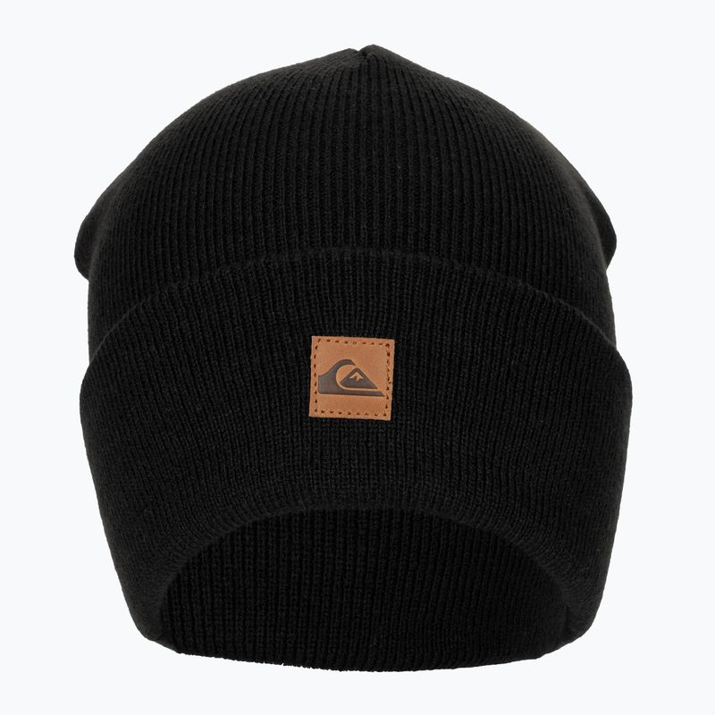 Berretto da snowboard Quiksilver Brigade Beanie da uomo nero vero 2