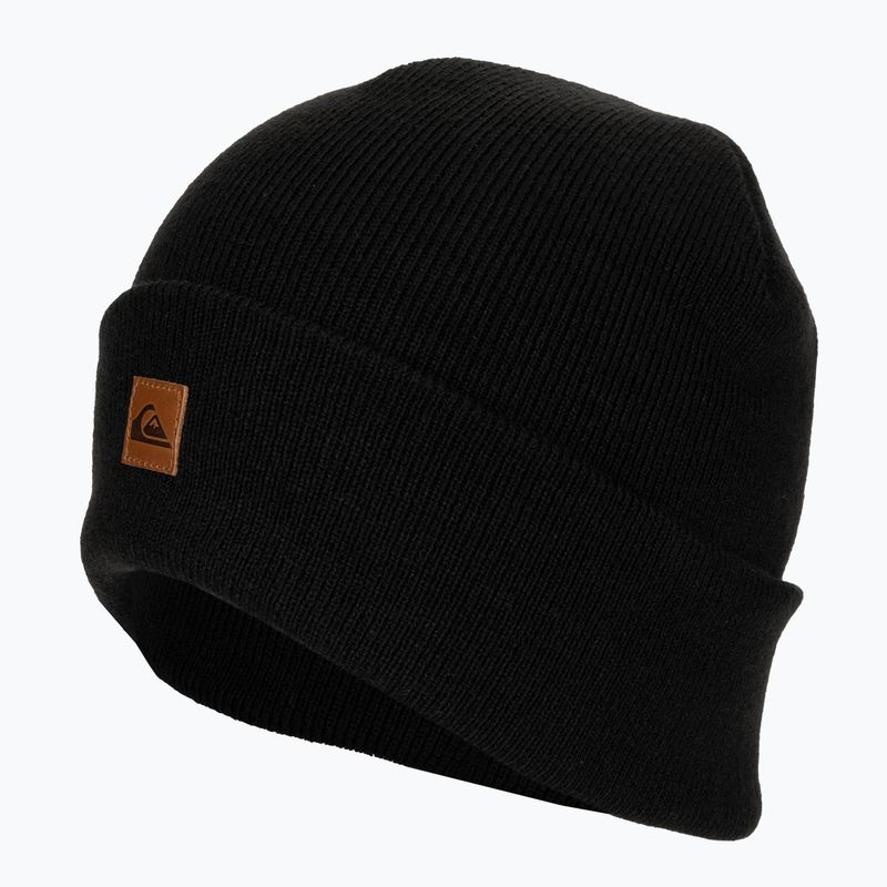 Berretto da snowboard Quiksilver Brigade Beanie da uomo nero vero 3