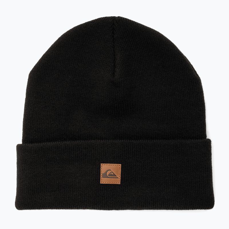 Berretto da snowboard Quiksilver Brigade Beanie da uomo nero vero 5