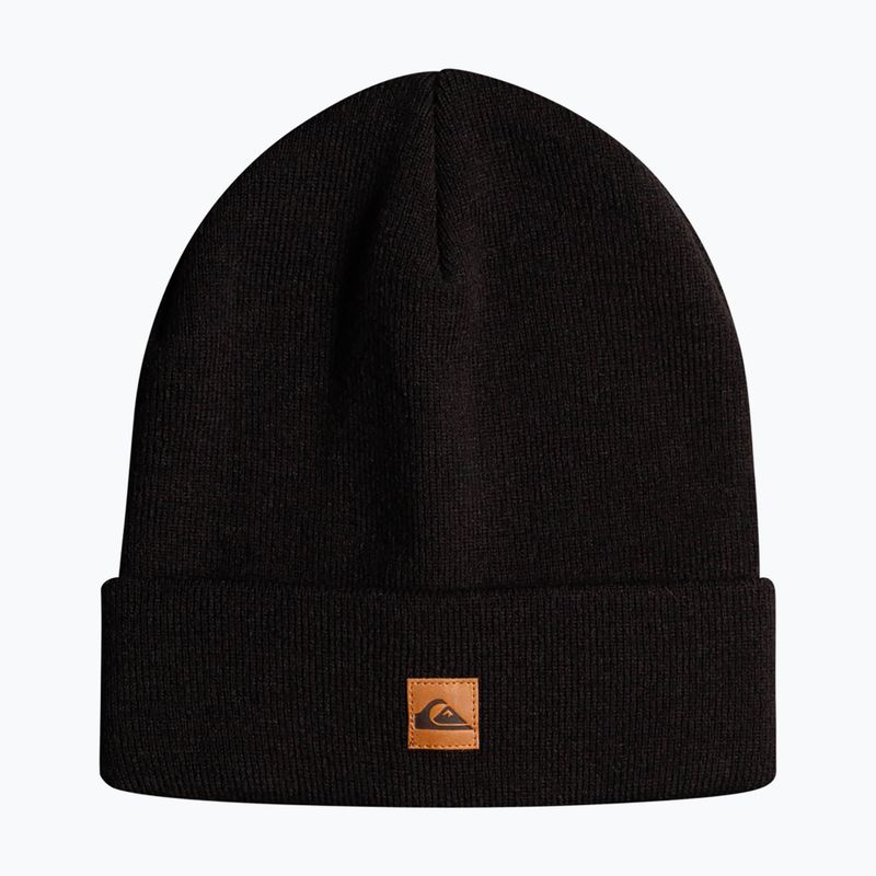 Berretto da snowboard Quiksilver Brigade Beanie da uomo nero vero 6