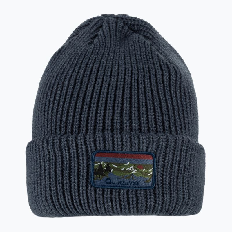 Berretto invernale Quiksilver da uomo con insegna Tofino blu 2