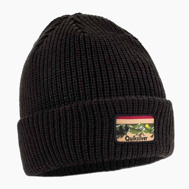Berretto invernale Quiksilver da uomo Tofino true black