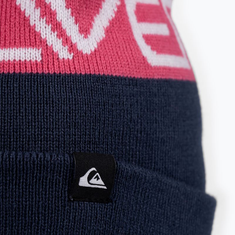 Berretto invernale Quiksilver Summit con mostrine blu 3