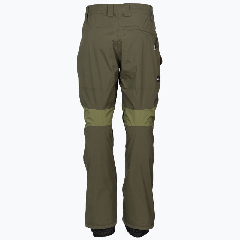 Pantaloni da snowboard Quiksilver Stretch TR da uomo a foglia d'uva 2