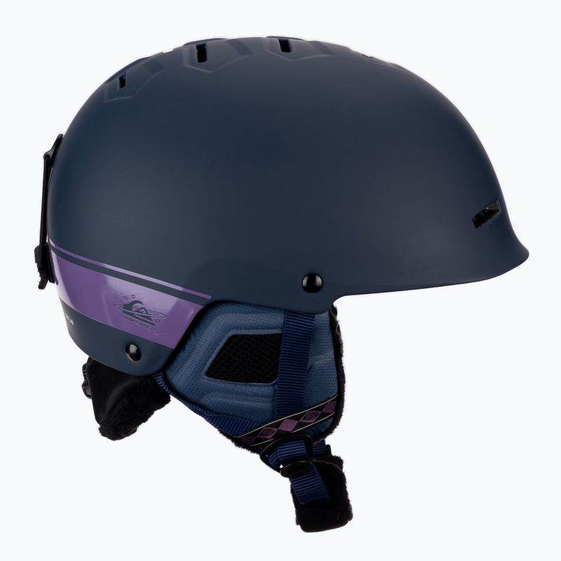 Casco da snowboard Quiksilver Skylab SRT con mostrine blu 4