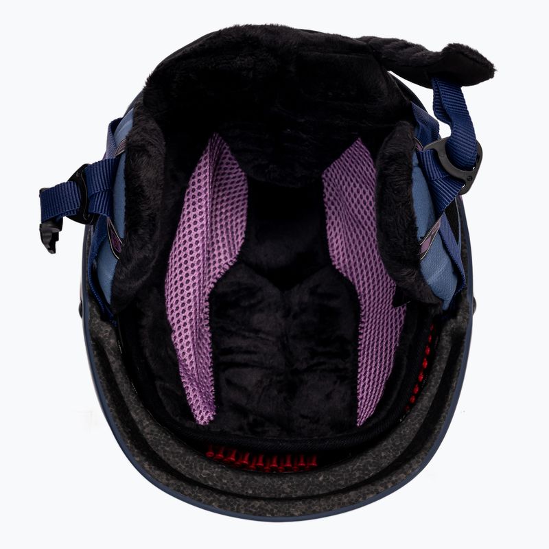 Casco da snowboard Quiksilver Skylab SRT con mostrine blu 5