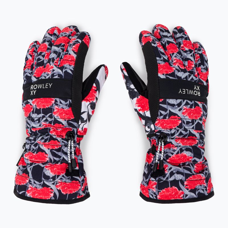 Guanti da snowboard da donna ROXY Cynthia Rowley nero/bianco/rosso 2
