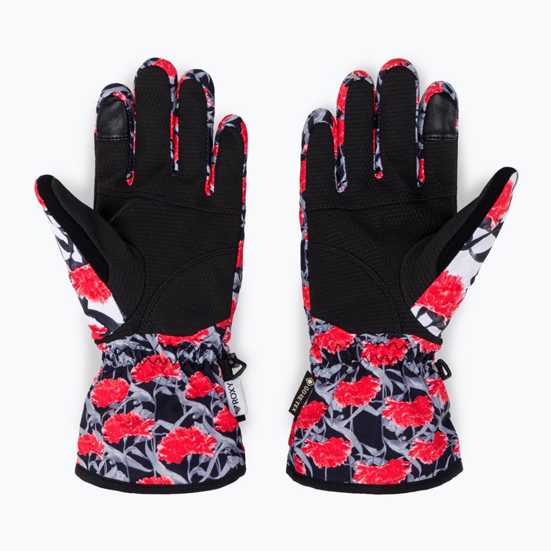 Guanti da snowboard da donna ROXY Cynthia Rowley nero/bianco/rosso 3