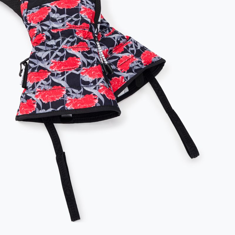 Guanti da snowboard da donna ROXY Cynthia Rowley nero/bianco/rosso 6