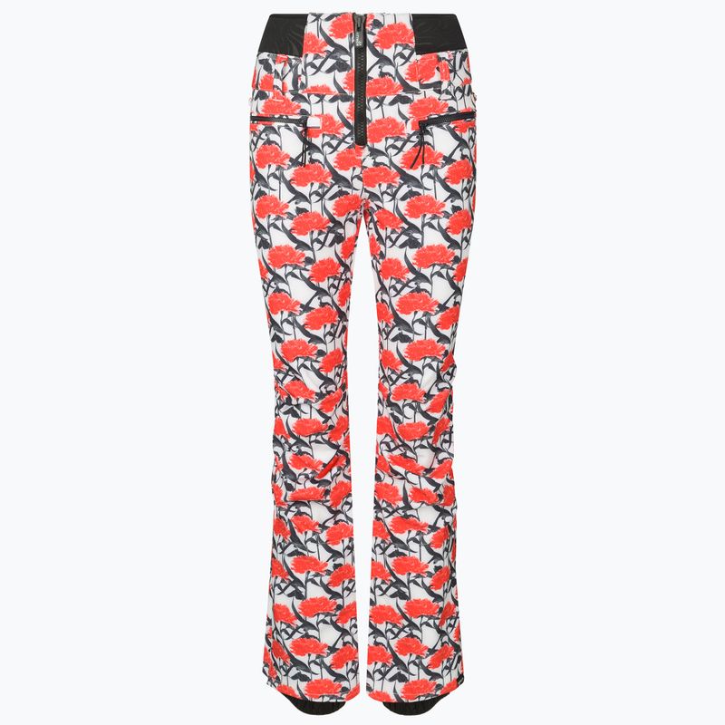 Pantaloni da snowboard donna ROXY Rowley X ROXY High bianco brillante/bianco rosso 8