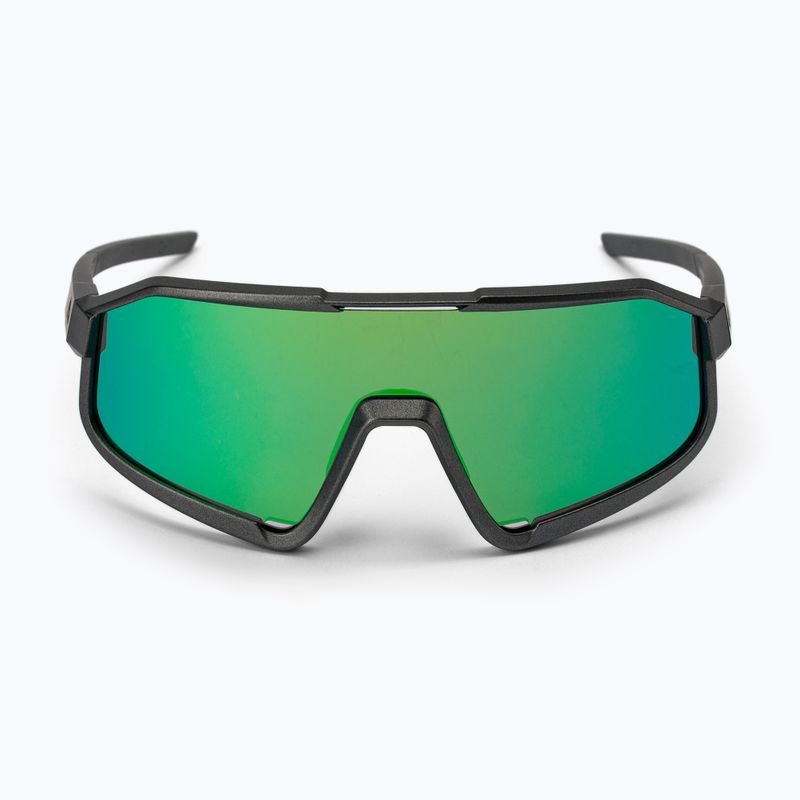 Occhiali da sole Quiksilver Slash nero opaco/verde 5