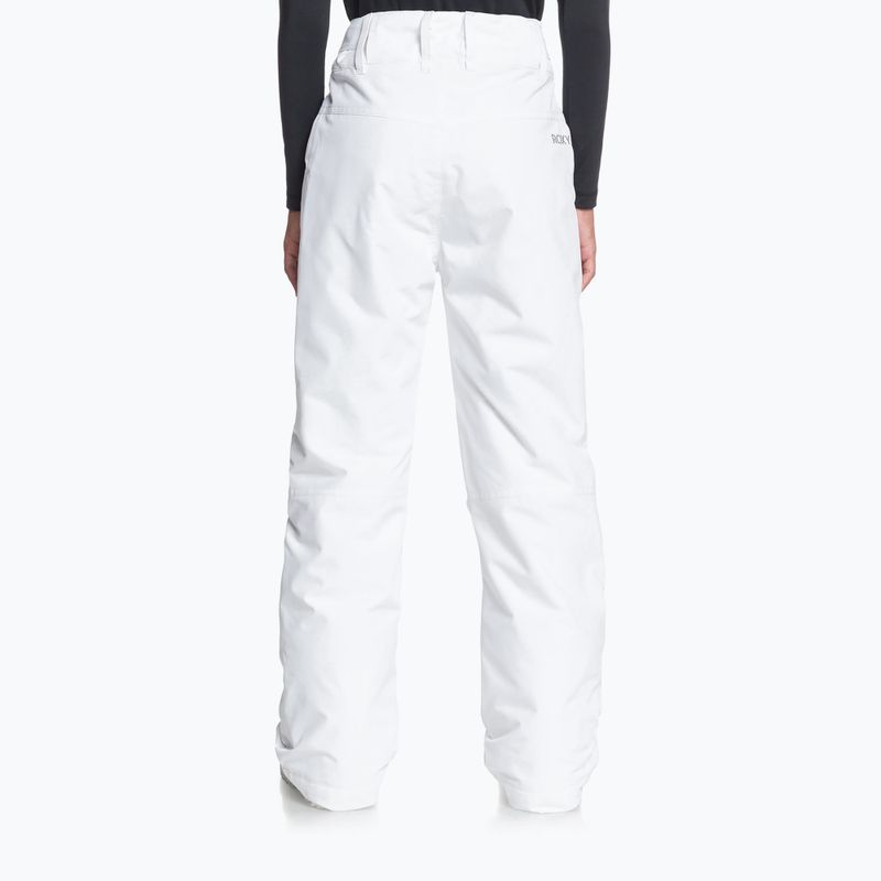 Pantaloni da snowboard per bambini ROXY Backyard Girl bianco brillante 3