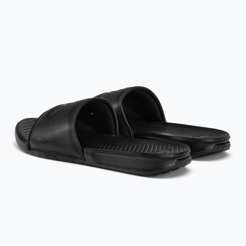 Quiksilver uomo Bright Coast Slide infradito nero solido 3