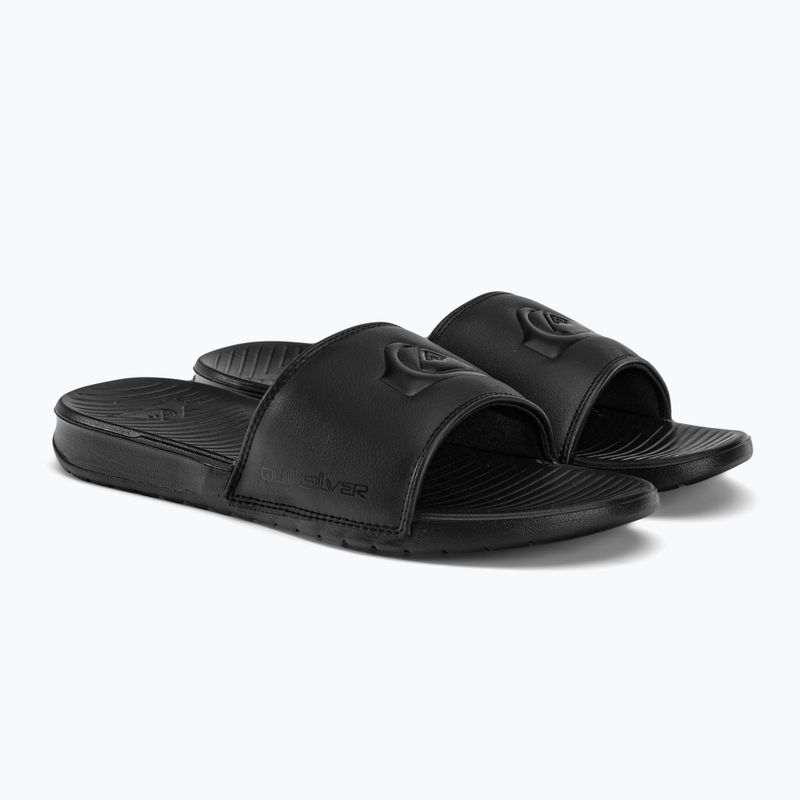 Quiksilver uomo Bright Coast Slide infradito nero solido 4
