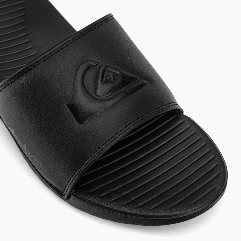 Quiksilver uomo Bright Coast Slide infradito nero solido 7
