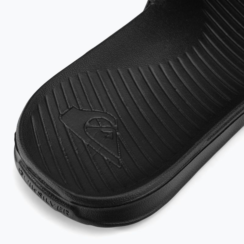 Quiksilver uomo Bright Coast Slide infradito nero solido 8