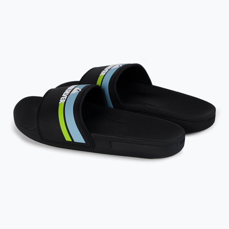 Quiksilver Rivi Slide Infradito giovani nero/arancio/blu 3