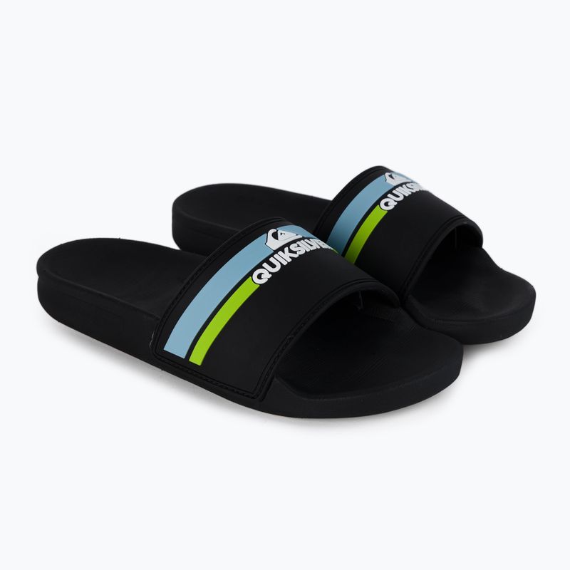 Quiksilver Rivi Slide Infradito giovani nero/arancio/blu 5