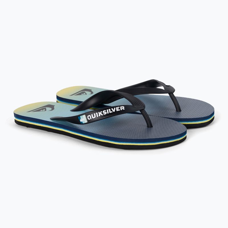 Quiksilver Molokai Newwave infradito uomo nero/blu/blu 5