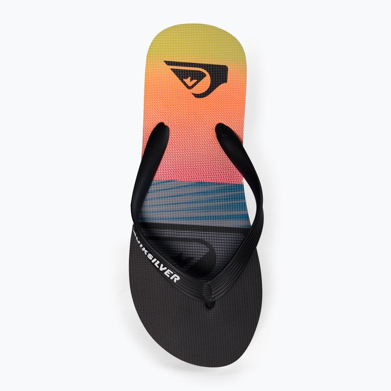 Infradito Quiksilver Molokai Panel nero da uomo 6