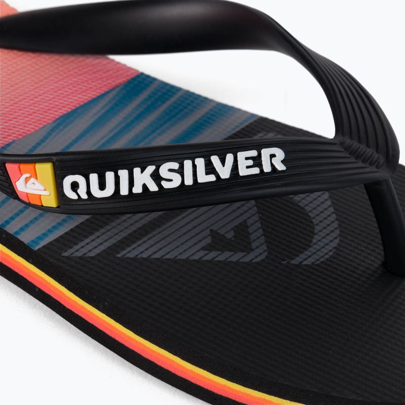 Infradito Quiksilver Molokai Panel nero da uomo 7
