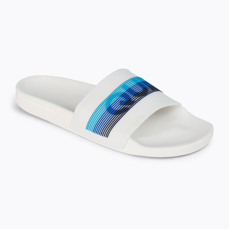 Infradito Quiksilver Rivi Wordmark Slide uomo bianco/bianco/blu