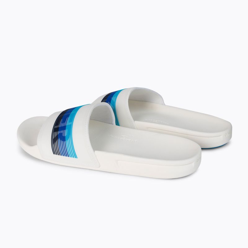 Infradito Quiksilver Rivi Wordmark Slide uomo bianco/bianco/blu 3