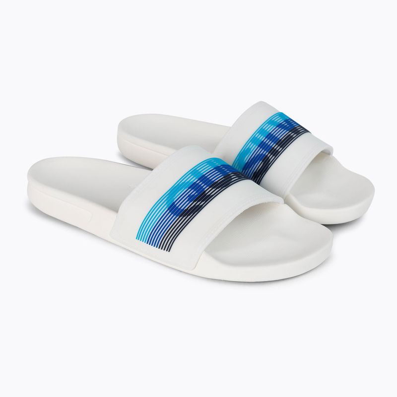 Infradito Quiksilver Rivi Wordmark Slide uomo bianco/bianco/blu 5