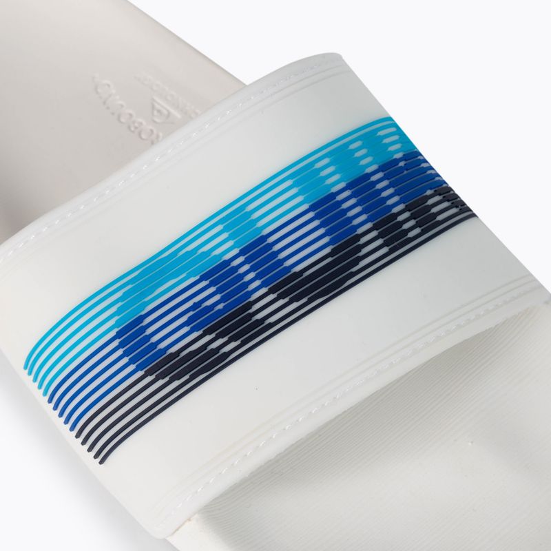 Infradito Quiksilver Rivi Wordmark Slide uomo bianco/bianco/blu 7